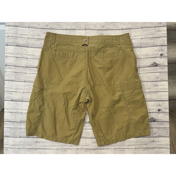 KUHL Mens Cargo Hiking Shorts Sz 36 Brown Khaki Vintage Patina Dye Trail Outdoor - Picture 16 of 16